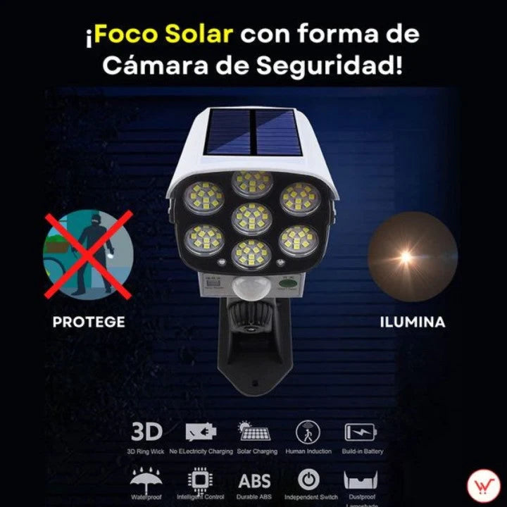Foco Led Solar- Tipo Camara